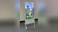 43 Zoll bodenstehender, tragbarer, zusammenklappbarer Netzwerk-WiFi-HD-Digital-Signage-Videoplayer, LED-Minotor-LCD-Werbedisplay für Restaurant/Hotel/Werbung