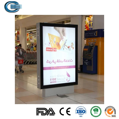 Huasheng TFT Systems Hintergrundbeleuchteter Standstand LED rahmenloser Stoff-Leuchtkasten, tragbare Messedisplays